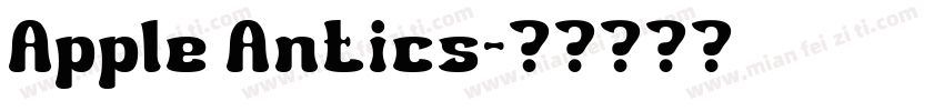 Apple Antics字体转换